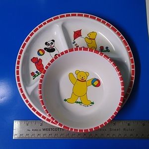🌵Selandia Designs melamine vintage 2 piece dish set